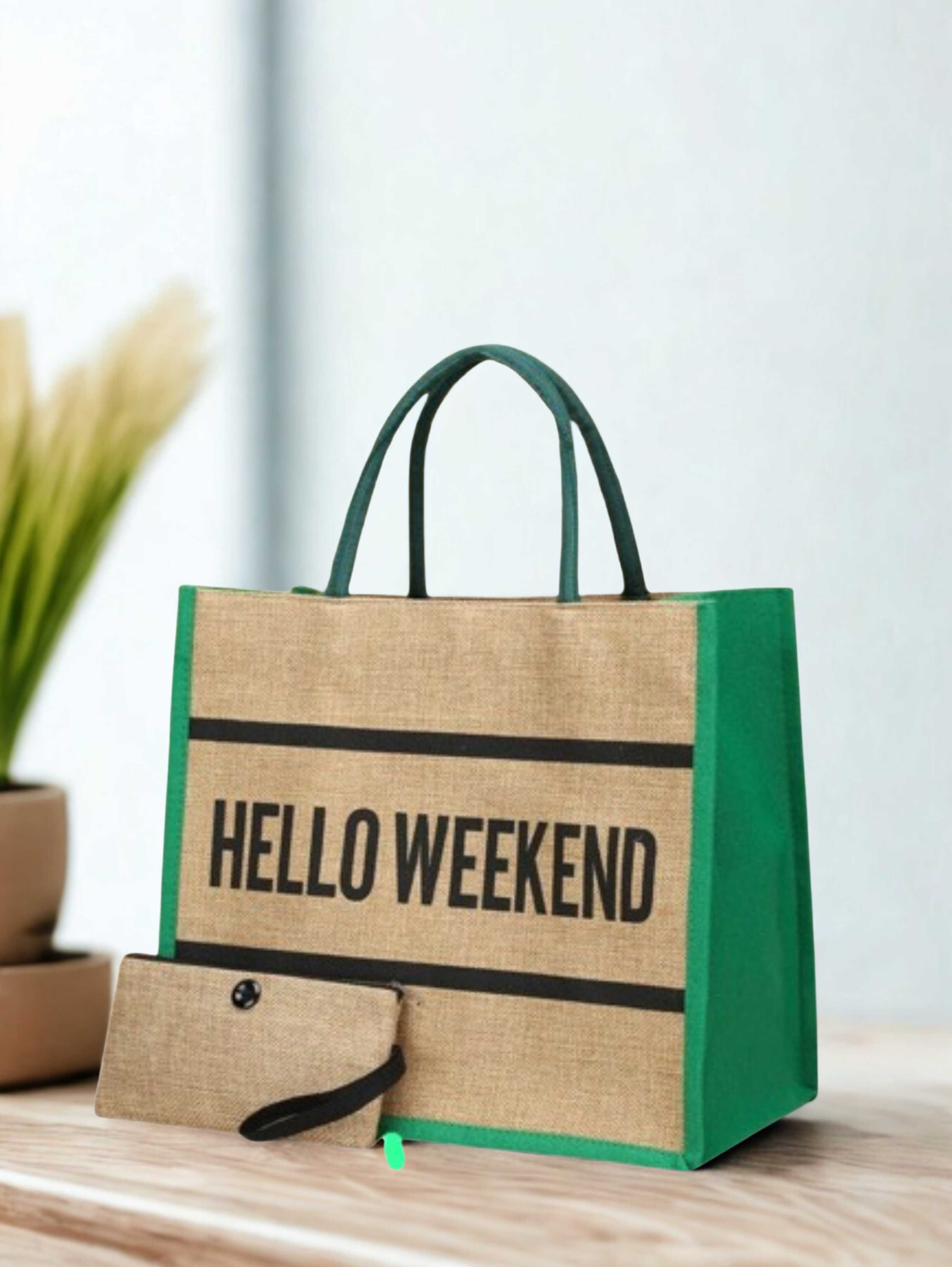 Jute beach bag J-011